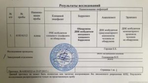 Интерпретация анализа крови на клещевой энцефалит