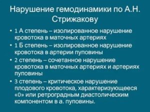 Нарушение кровотока 2 степени, 22 недели беременности