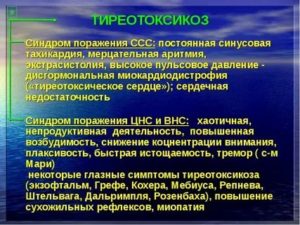 Тиреотоксикоз, повышение соэ, давления, тахикардия