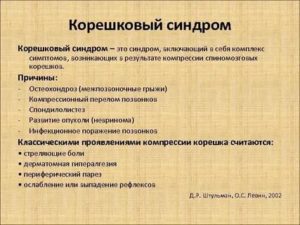 Корешковый синдром