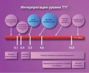 Низкий уровень ТТГ - 0.07