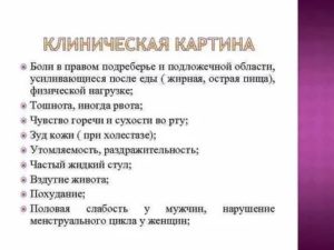 Боль в правом подреберье после еды