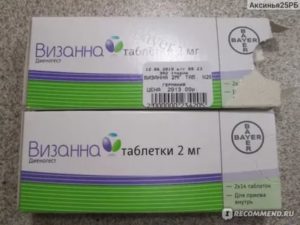 Боли при приеме визанны