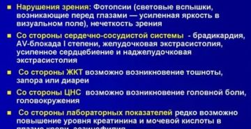 Побочные эффекты от приема препаратов